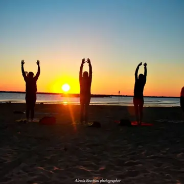 Yoga on the beach