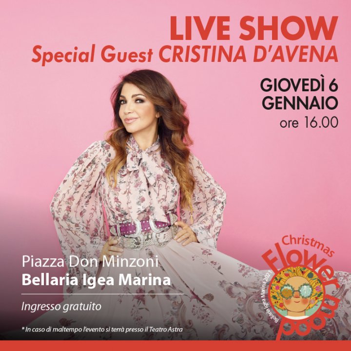 LIVE SHOW CON CRISTINA D'AVENA LIVE SHOW CON CRISTINA D'AVENA
