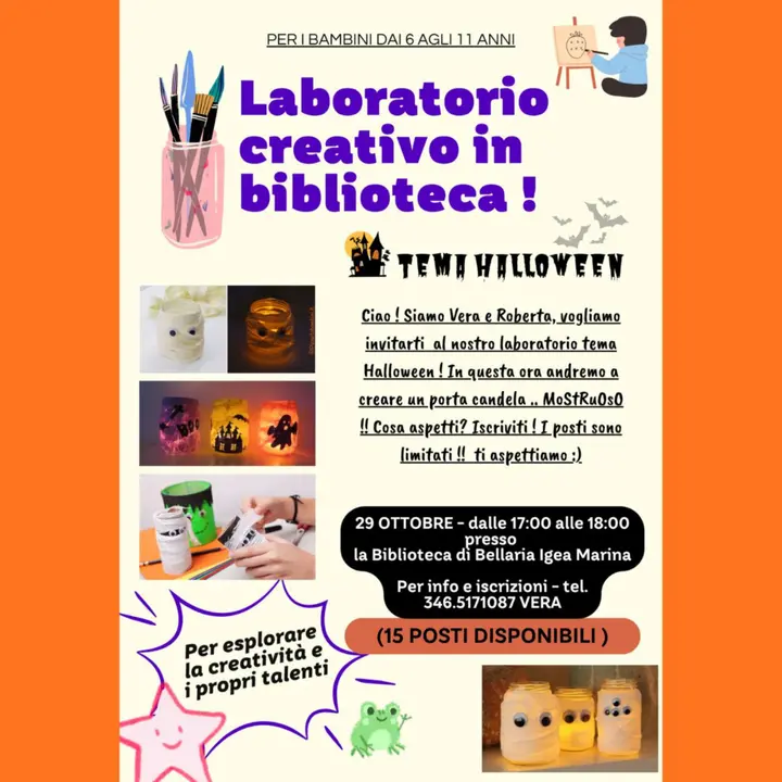 HALLOWEEN IN BIBLIOTECA | LABORATORIO CREATIVO PER BAMBINI