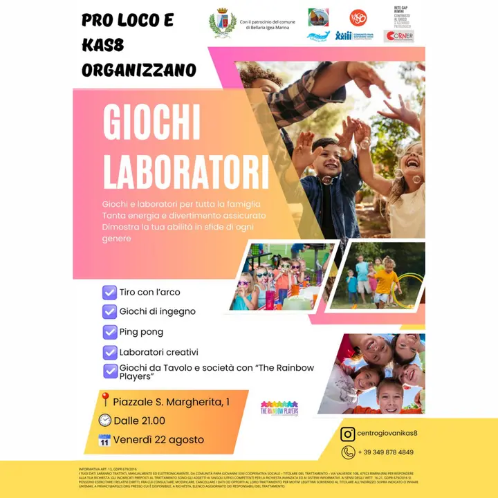 GIOCHI E LABORATORI | PRO LOCO & KAS8