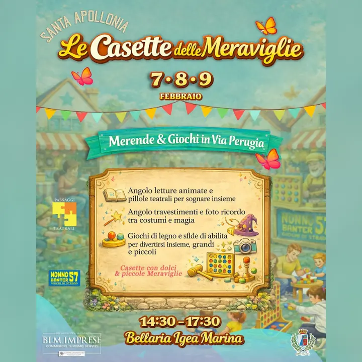 LE CASETTE DELLE MERAVIGLIE | Giochi e merende in via Perugia