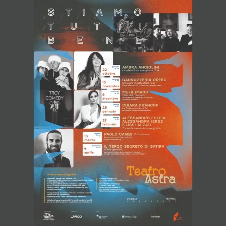 STAGIONE TEATRALE ASTRA 2026/2027
