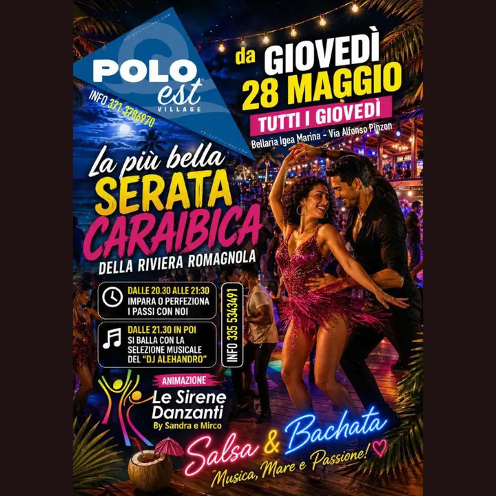 LA PIU' BELLA SERATA CARAIBICA DELLA RIVIERA ROMAGNOLA