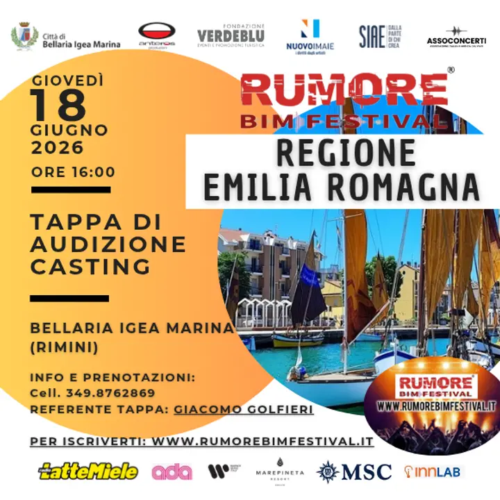 RUMORE BIM FESTIVAL 2026 | AUDIZIONI - CASTING