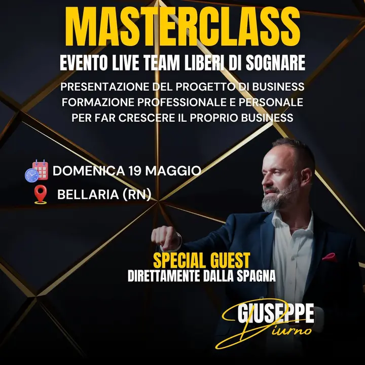 MASTERCLASS Liberi di Sognare | 19 maggio